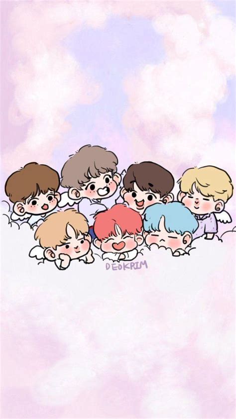 Bts Chibi Wallpapers Wallpaper Cave