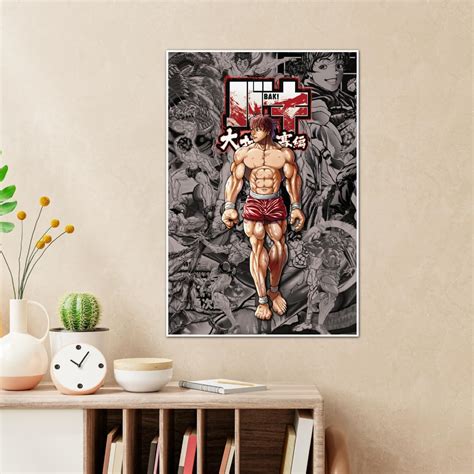 Times Comic Baki Poster Baki The Grappler Poster Baki Hanma And Yujiro Hanma Anime Posters