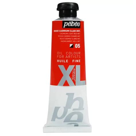 HUILE FINE XL TUBE DE 37ml ROUGE CADMIUM CLAIR IMITATION PEBEO REF