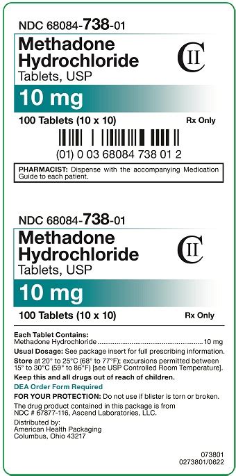 Round White Asc 116 Images Methadone Hydrochloride Methadone