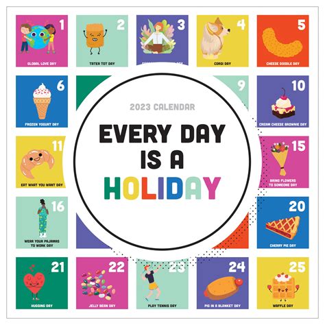 Snapklik.com : TF PUBLISHING Every Days A Holiday 2023 Wall Calendar 12 ...