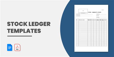 5+ Stock Ledger Templates in PDF | XLS