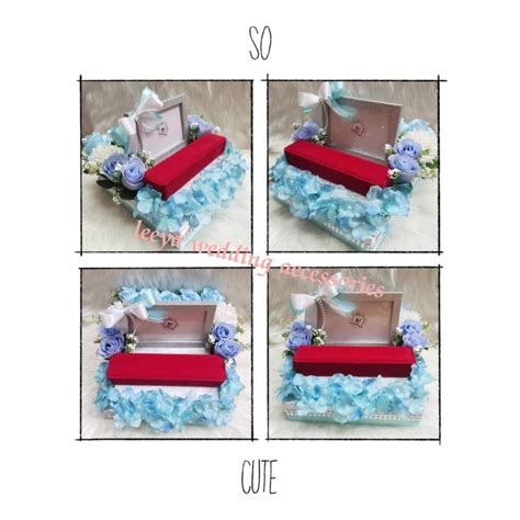 Hantaran Frame Mas Kahwin Dan Bekas Gelangbaby Blue Shopee Malaysia