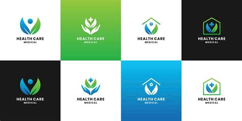 home care. health care logo design collection for medical and healthy ...