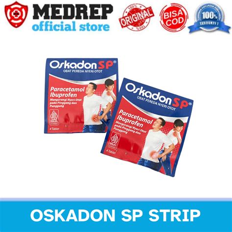 Jual OSKADON SP STRIP ISI 4 TABLET PEREDA NYERI OTOT PINGGANG DAN