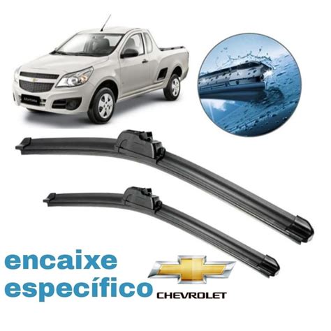 Par De Palhetas Limpador De Parabrisa Dianteira Carro Gm Chevrolet