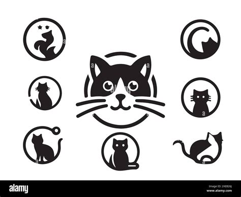 Set Of Cat Icons Stock Vector Image And Art Alamy