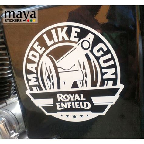 Made Like A Gun Sticker Decal For Royal Enfield Bikes