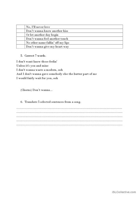 I Ll Never Love Again Lady Gaga L English Esl Worksheets Pdf Doc