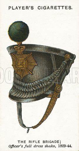 Military Head Dress The Rifle Brigade Officers Full Stock Image