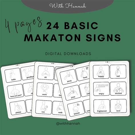 24 Basic Makaton Cards For Digital Download Eyfsks1 Etsy Uk