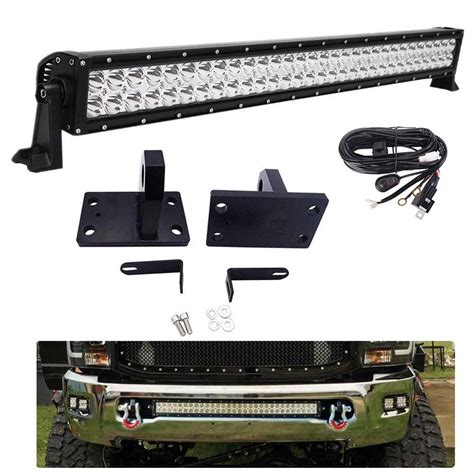 Buy WeiSen 32 Straight LED Light Bar Hidden Bumper Tow Hook Mounting