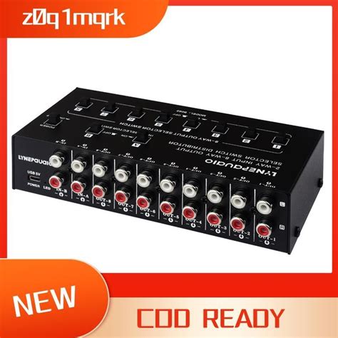 2 In 8 Out Audio Frequency Signal Selector Shift Device Support 2 Sets Mix Input And 8 Sets