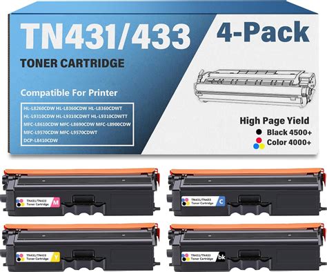 Amazon Tn Tn Toner Cartridge Set Replacement For Brother