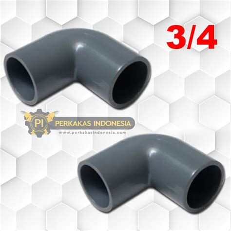 Jual Sambungan Pipa Knie PVC 3 4 Inch Alat Penyambung Pipa Plastik