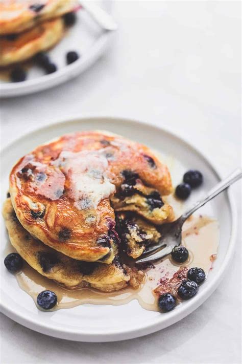 Fluffy Blueberry Pancakes Creme De La Crumb