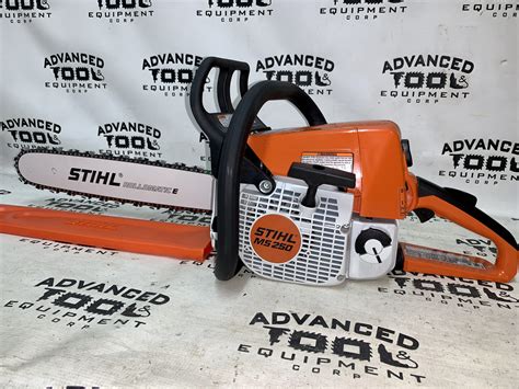 New Stihl Ms 250 Gas Powered Chainsaw With 18″ Rollomatic E Bar Advanced Tool And Equipment