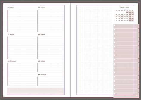 Plantilla Gratuita Para Imprimir Agenda De Escritorio Diaria Y Semanal Año 2020 Recursos