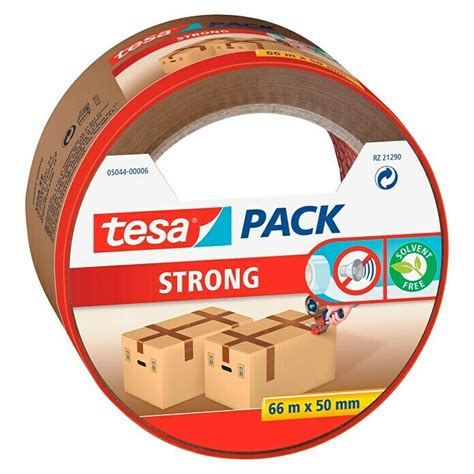 Tesa Cinta de embalaje Strong Marrón 66 m x 50 mm BAUHAUS