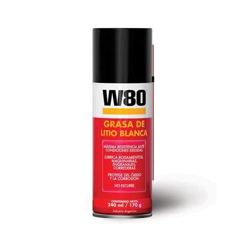 Aerosol Grasa Litio Blanca 240Ml 170Gr W80 W80