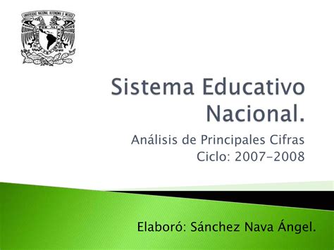 Sistema Educativo Nacional Ppt