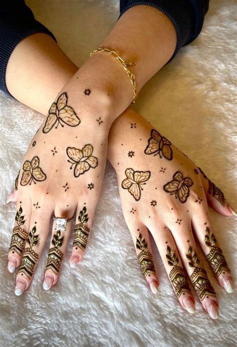 Fluttering Elegance 23 Enchanting Butterfly Henna Designs Nature S