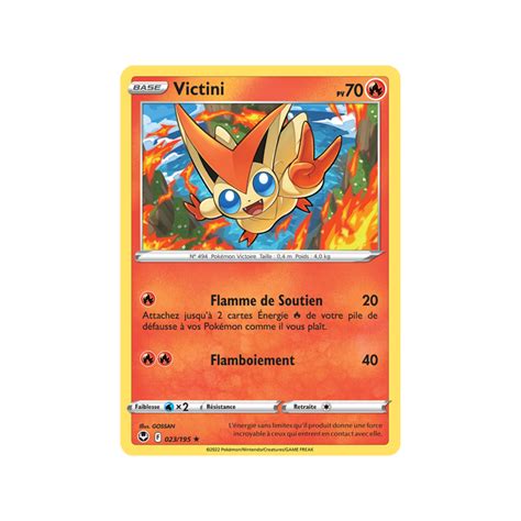 Victini Pv Carte Rare Reverse P E Et Bouclier Temp Te