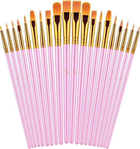 Amazon Pack Paint Brushes Set Pcs Nylon Hair Painting