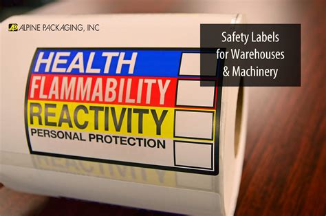 Safety Labels for Warehouses and Machinery | Alpine Packaging