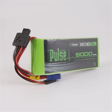 PULSE 2S 5000mah 20C 7.4V RX P-Tech LiPo Battery – Pulse Battery
