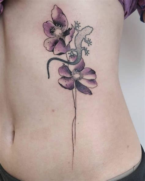 Purple Flower Tattoo Ideas For A Vibrant Touch