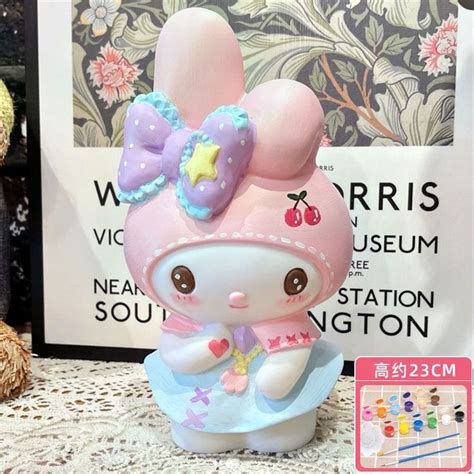 Plaster Paint Clay Paint Sanrio Oil Pastel Art Figure Painting