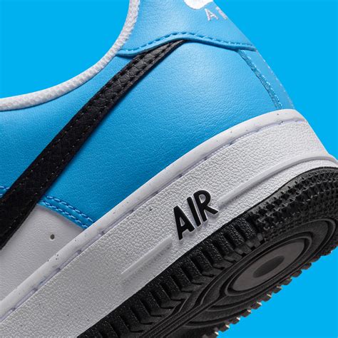 Nike Air Force Low Gs Dark Powder Blue Black Fn Sneakernews