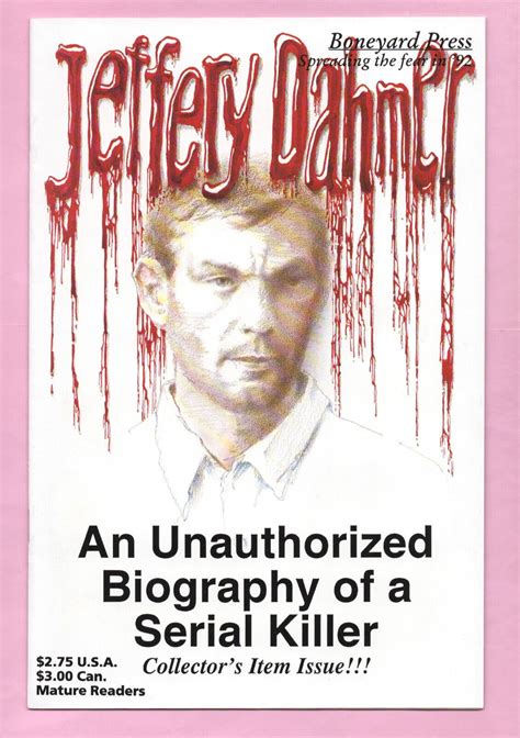 JEFFREY DAHMER Unauthorized Biography of a Serial Killer Comic Book 2nd ...