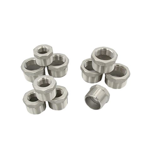 ASME B16 11 Ss 304 Stainless Steel NPT Threaded Hex Head Bushing