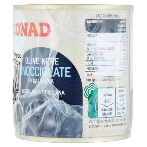 Olive Nere Snocciolate In Salamoia 3 X 200 G Conad Conad