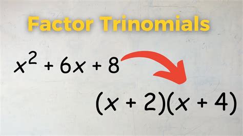 3 Tips To Factoring Quadratic Trinomials A 1 Youtube