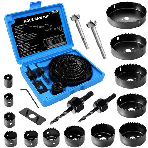 Hole Saw Set Pcs Hole Saw Kit With Pcs Saw Blades Gifts For Men