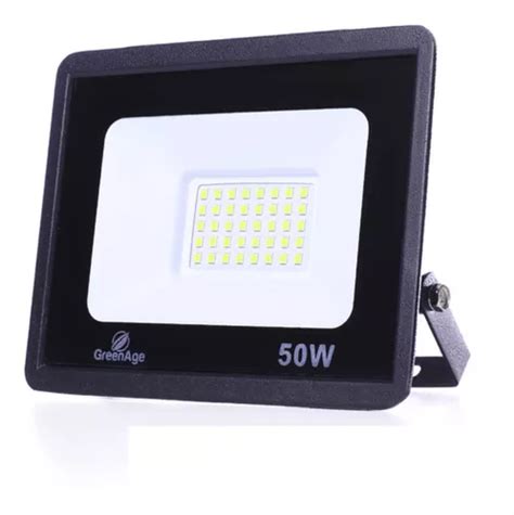 Foco LED SMD impermeable IP66 Bivolt de 50 W blanco cálido MercadoLibre