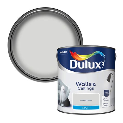 Buy Dulux 500006 Matt Emulsion Paint For Walls And Ceilings Polished