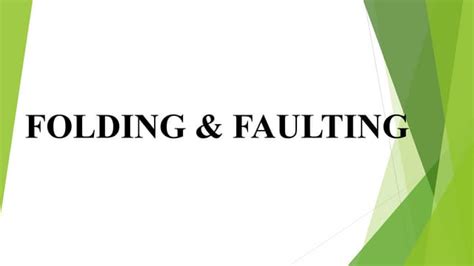 Folding & faulting | PPT