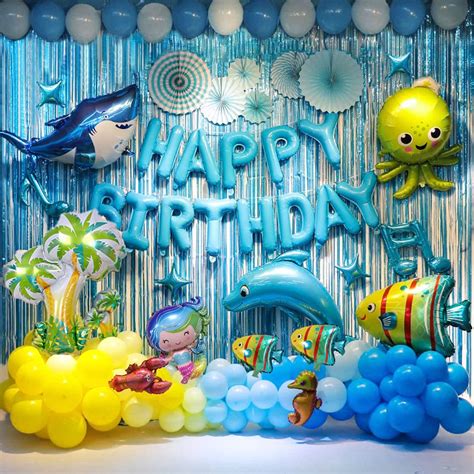 Buy Ocean Theme Birthday Party Decorations Under The Sea Party