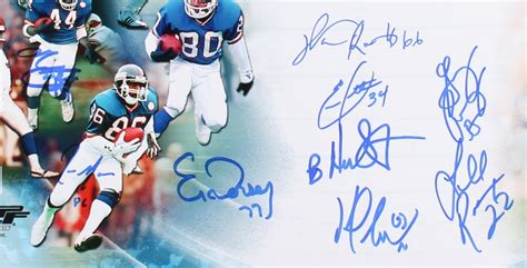 1986 Giants Super Bowl Xxi Champions 16x20 Photo Team Signed By 16