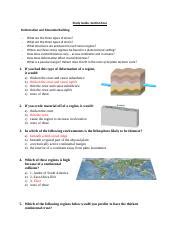 Geol Final Exam Study Guide Docx Study Guide Section Four