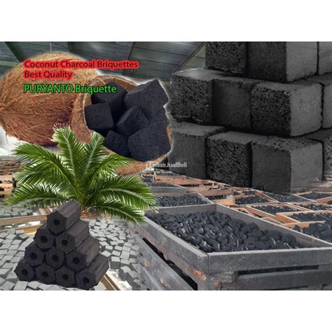 Charcoal Coconut Shell Briquettes Briket Arang Batok Kelapa Di Denpasar