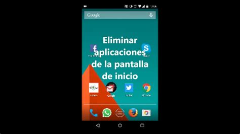 Colocar Y Eliminar Aplicaciones En La Pantalla De Inicio Youtube