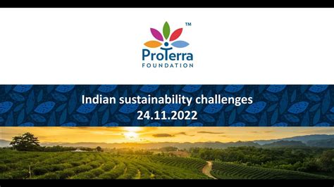 Proterra Webinar Indian Sustainability Challenges Youtube