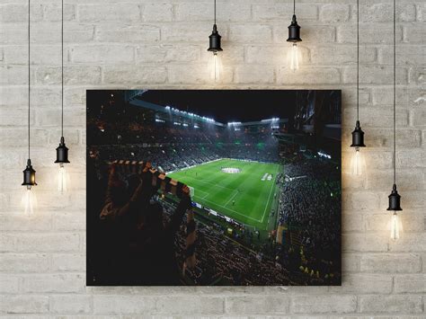 Celtic Park Stadium Poster Celtic Football Club Canvas Etsy