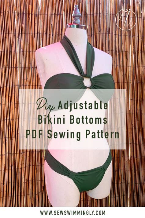 Diy Adjustable Bikini Bottoms Pdf Sewing Pattern Bathing Hot Sex Picture