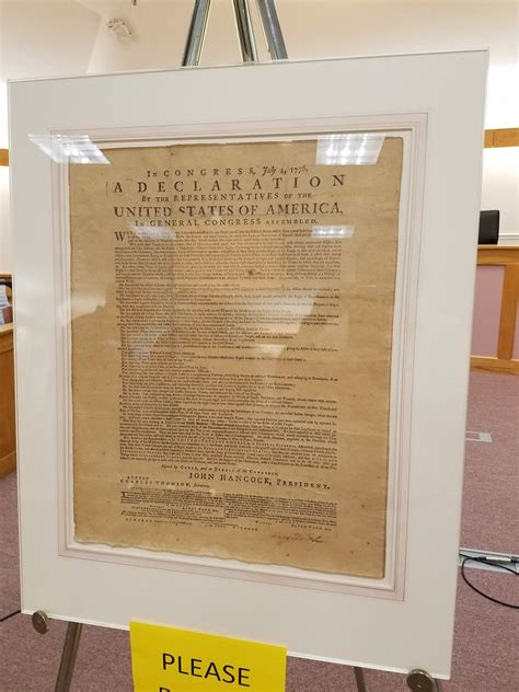 Portsmouth Shows 1776 Copy of Declaration on Independence - Portsmouth ...